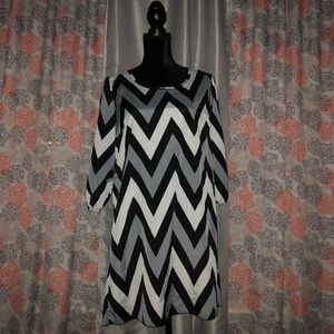 Chevron print dress